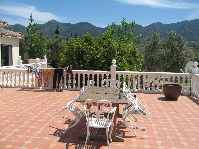 Terrace with mountain view