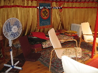 Yurt from inside