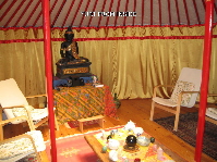 Yurt from inside