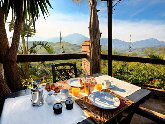 Breakfast on terrace of bedroom 1