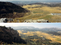 View onto finca from Ronda